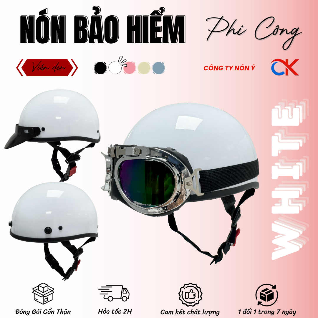 MŨ PHI CÔNG ( TRẮNG )