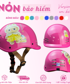 MŨ BẢO HIỂM CÁ HEO CHO BÉ ( HỒNG )