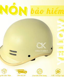 MŨ BẢO HIỂM CÁ HEO VÀNG NỬA ĐẦU