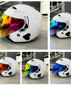 Mũ bảo hiểm 3/4 KLT Hyper trắng bóng