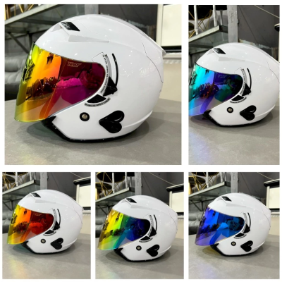 Mũ bảo hiểm 3/4 KLT Hyper trắng bóng